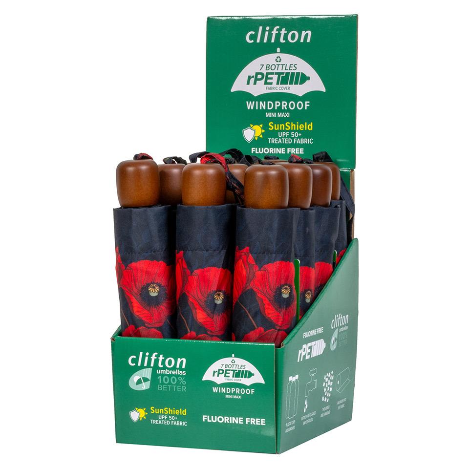 Clifton rPET Deluxe Mini Maxi Anzac; CDU of 12
