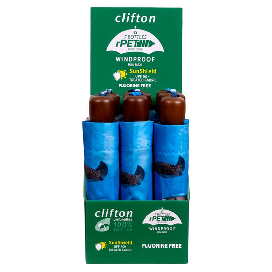 Clifton rPET Deluxe Mini Maxi Shark; CDU of 12